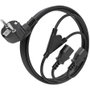 Aisens Cable de Alimentación CPU CEE7/7 a 2x C13 Hembra Negro 1.8m